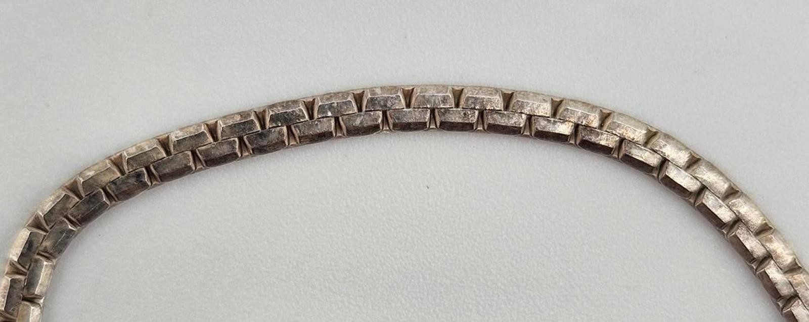 15in Sterling Silver 925 Boston Link Necklace