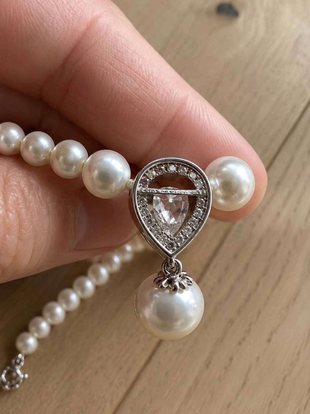 8mm Genuine Freshwater Pearl Necklace 17-20” Natural Pearls 925 Sterling Silver