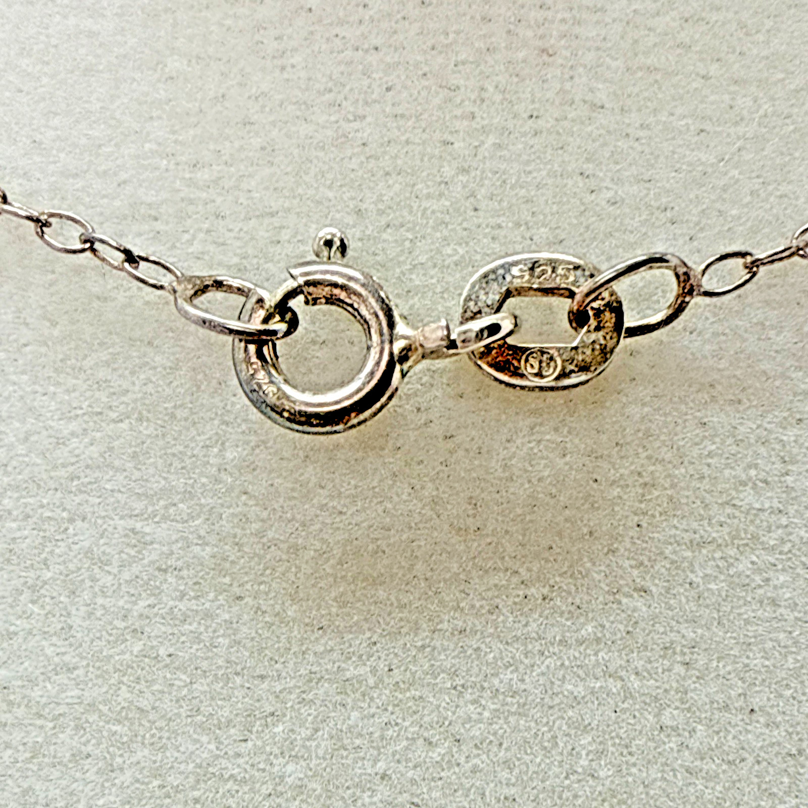 Vintage Roman & Sunstone 925 Sterling Silver Onyx and Crystal Heart Necklace