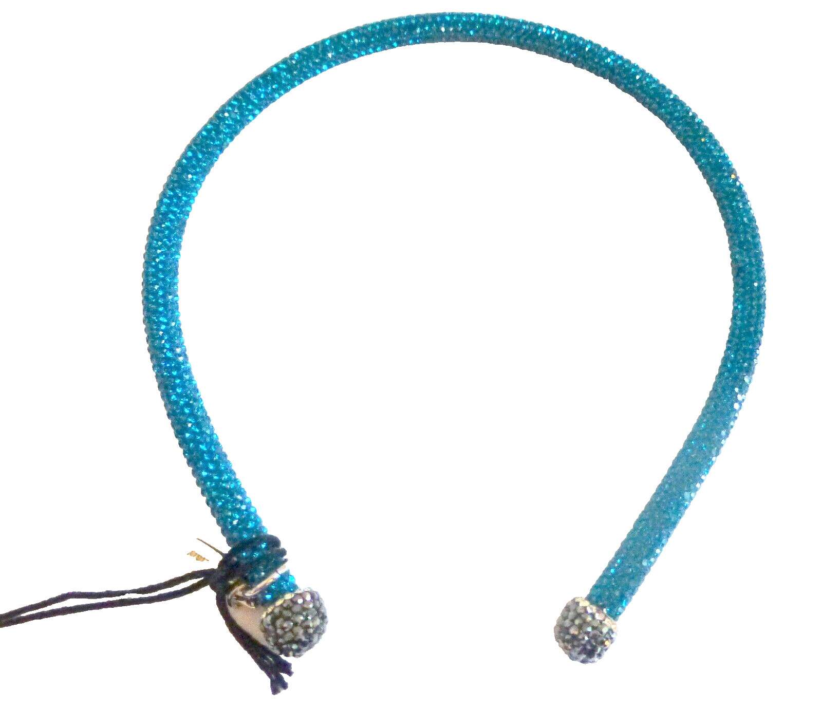 Etro Necklace Choker Turquoise Glitter Sparkle One Size NWT