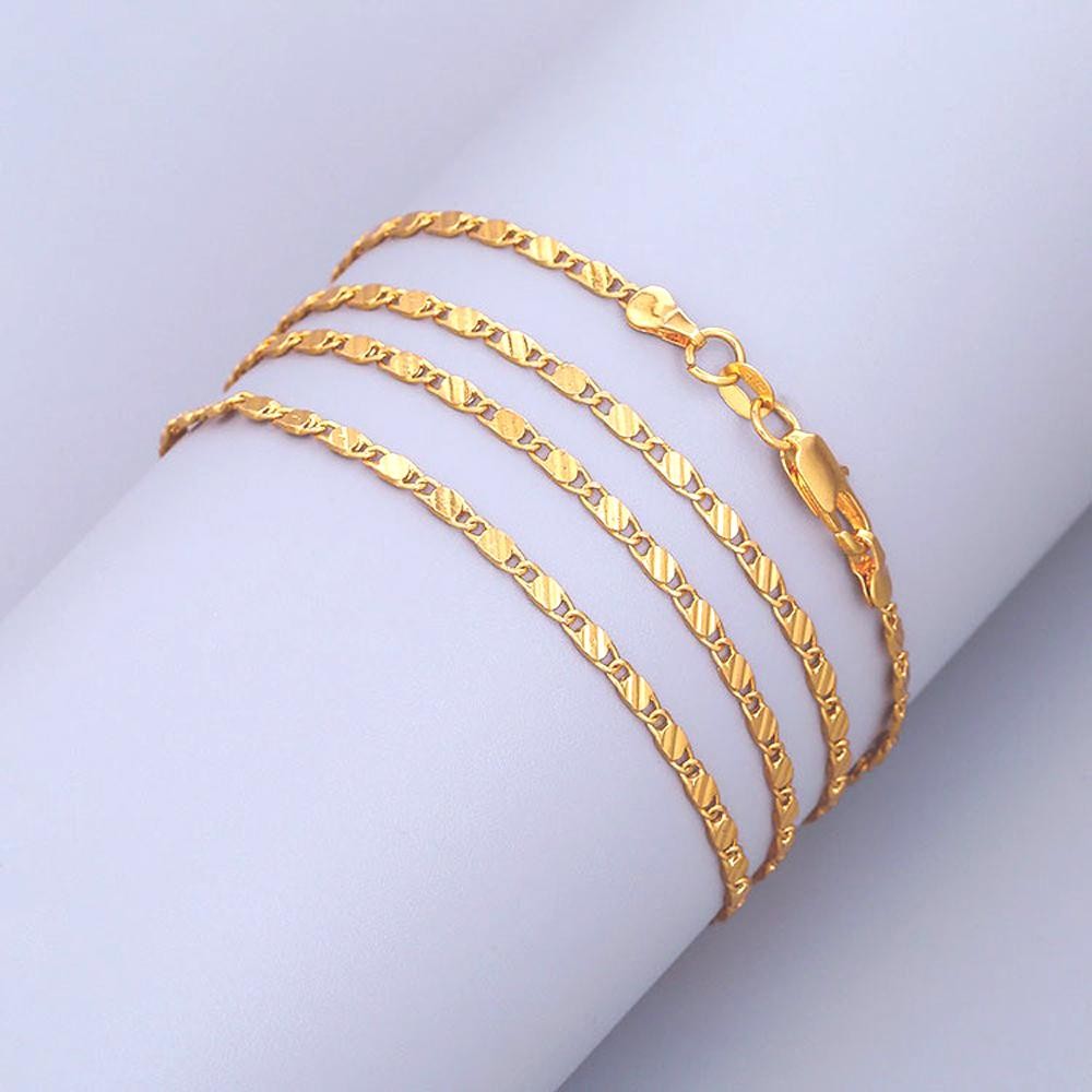 925 Sterling Silver 2MM Italian Flat Mariner Link Chain Necklace, Anchor, Gift
