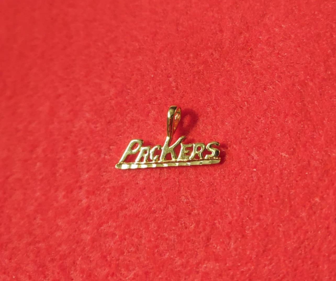 GREEN BAY PACKERS SPORTS TEAM 14KT GOLD PLATED CHARM