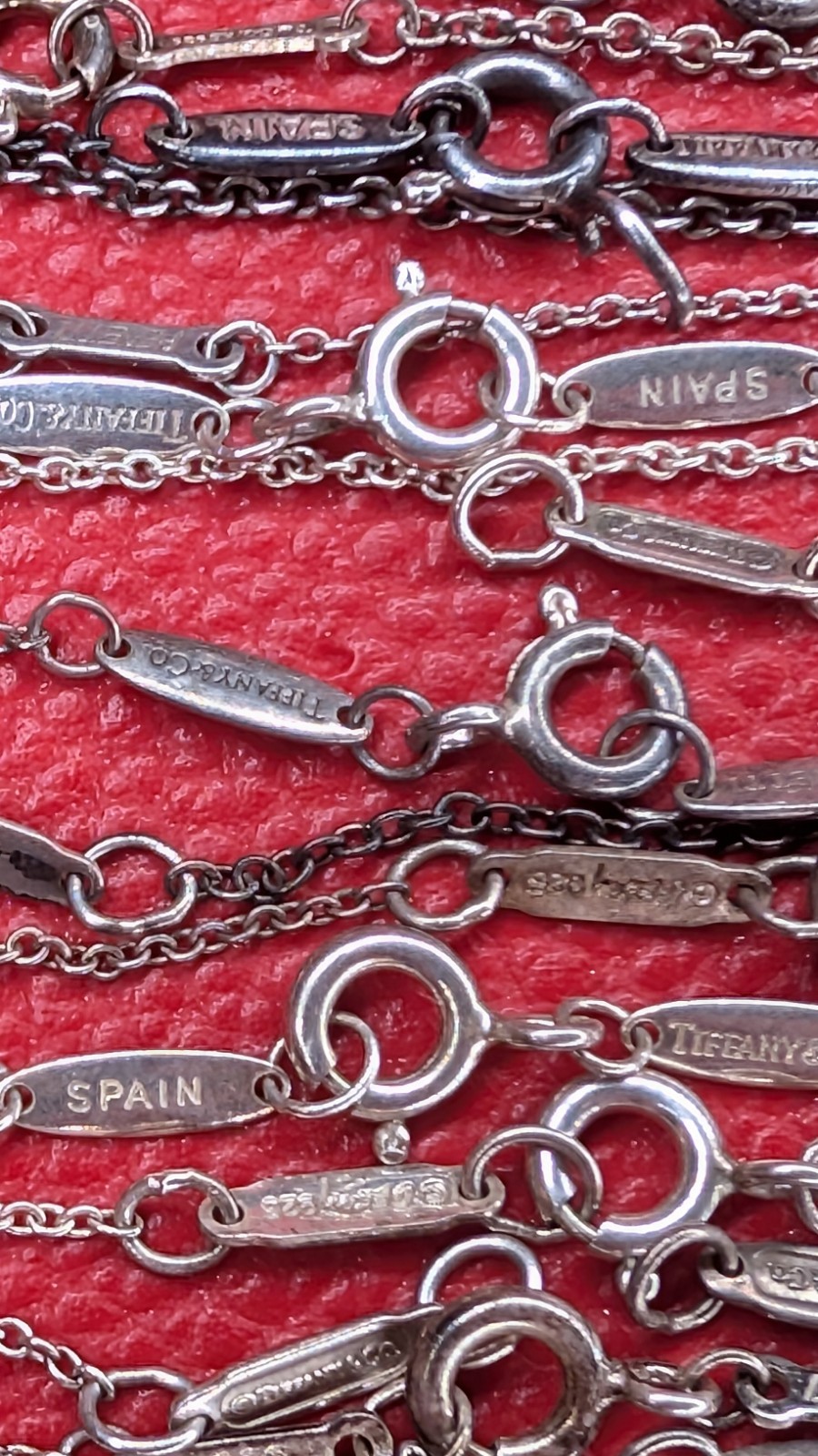 20-24 Designer Stamp .925 Silver Broken Chains