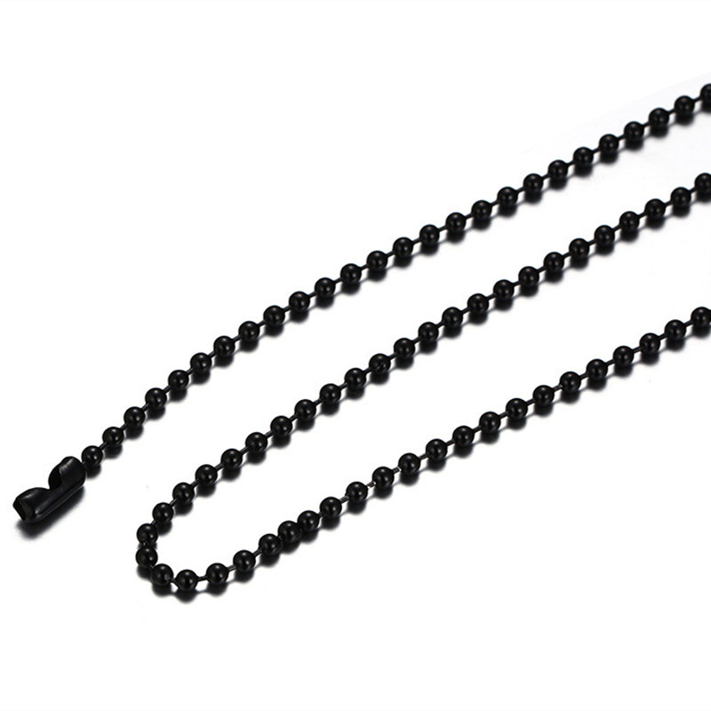 60cm Silver/Gold/Black Clavicle Stainless Steel Ball Chain Women’s Necklace Gift