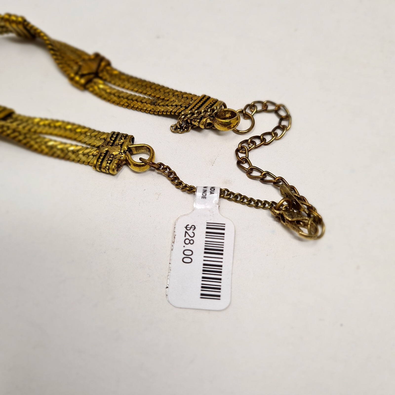 Vintage Chocker Necklace Bohemian Boho Style Antique-Gold Tone MSRP $28