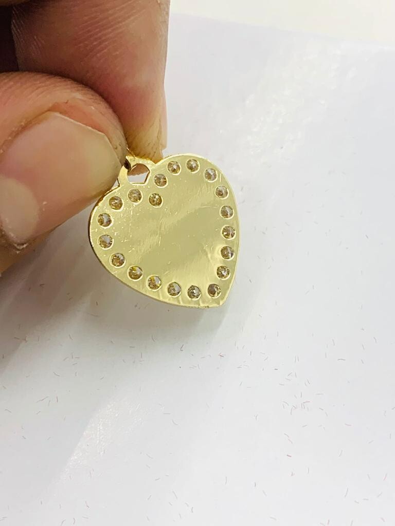 Cadenay Dije de Guadalupe Tres Oros 19x18mm Virgen de Guadalupe Necklace Pendant