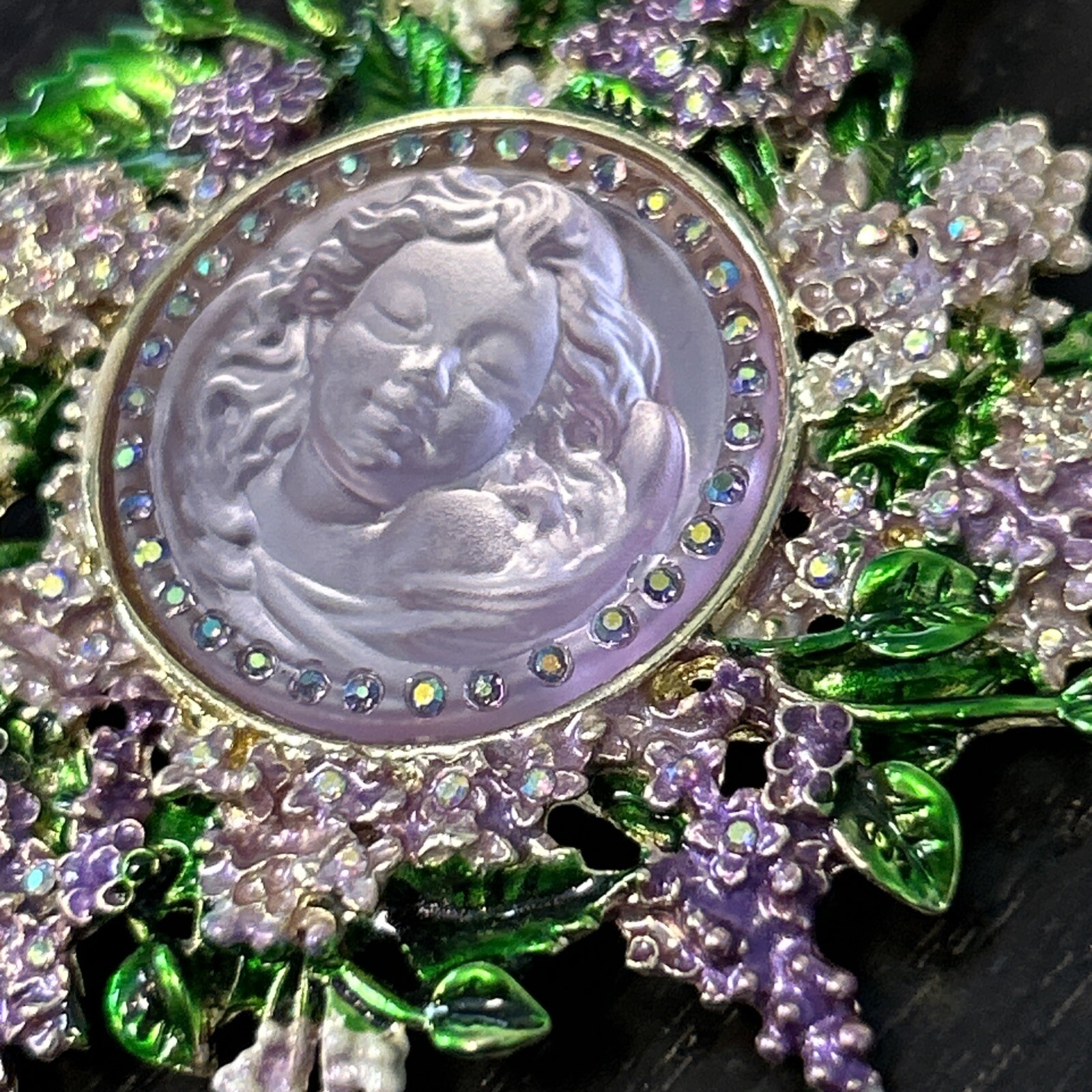 Kirks Folly Dream Angel Magnetic Enhancer & Necklace Moon Glow Beaded Gold/Pink