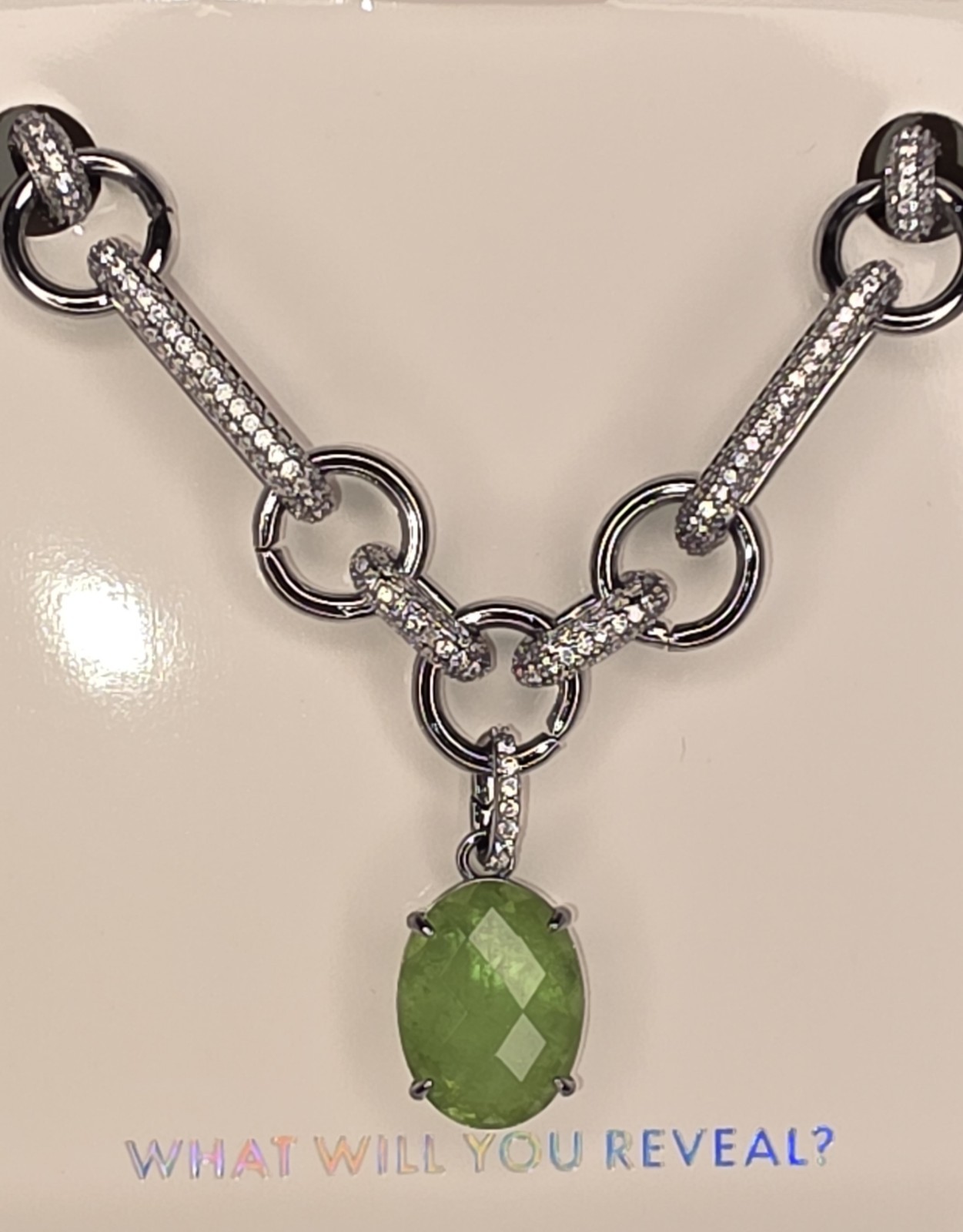 Mental Health Awareness Necklace, NK17923, Flourish Through Adversity-Hematite