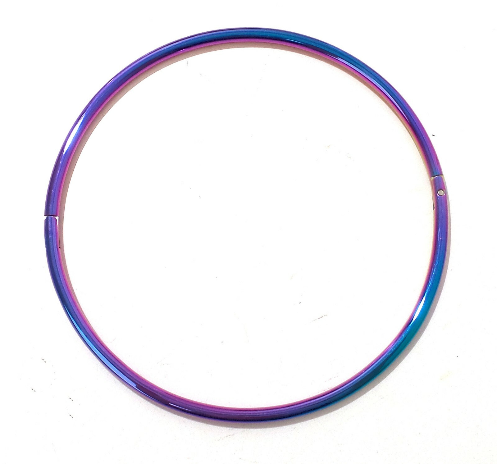19″ 6MM Thin Rainbow Eternity Collar Locking Slave Collar – CuffStore