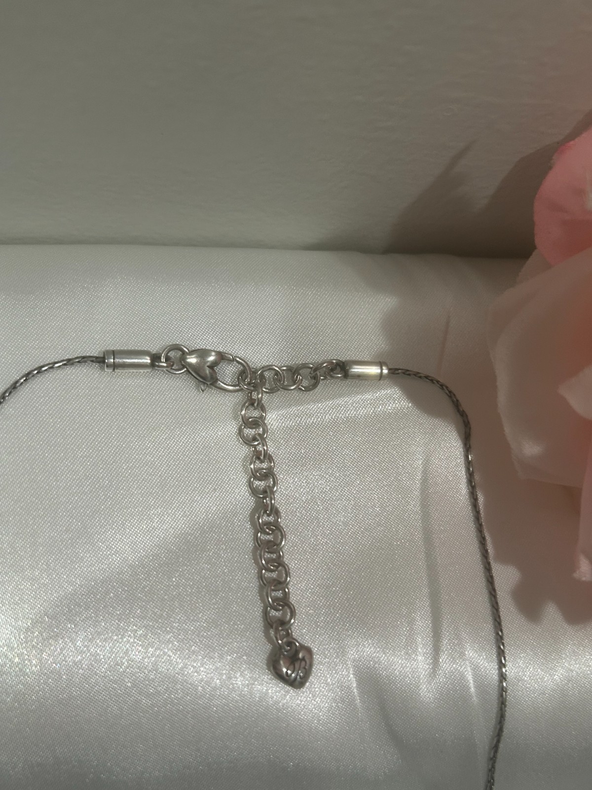 Brighton NWT Chinese Happiness Pendant Necklace Silver Hammered Gold 18 In. #26