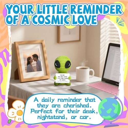 Gifts for Him Her Boyfriend Girlfriend Men Women Crochet Alien for My Love