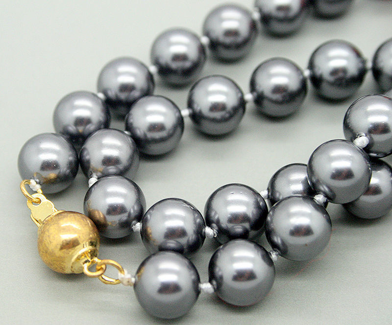 16″ 18″ 25″36″ Women’s 8mm South Sea Shell Pearl Smooth Round Beads Necklace AAA