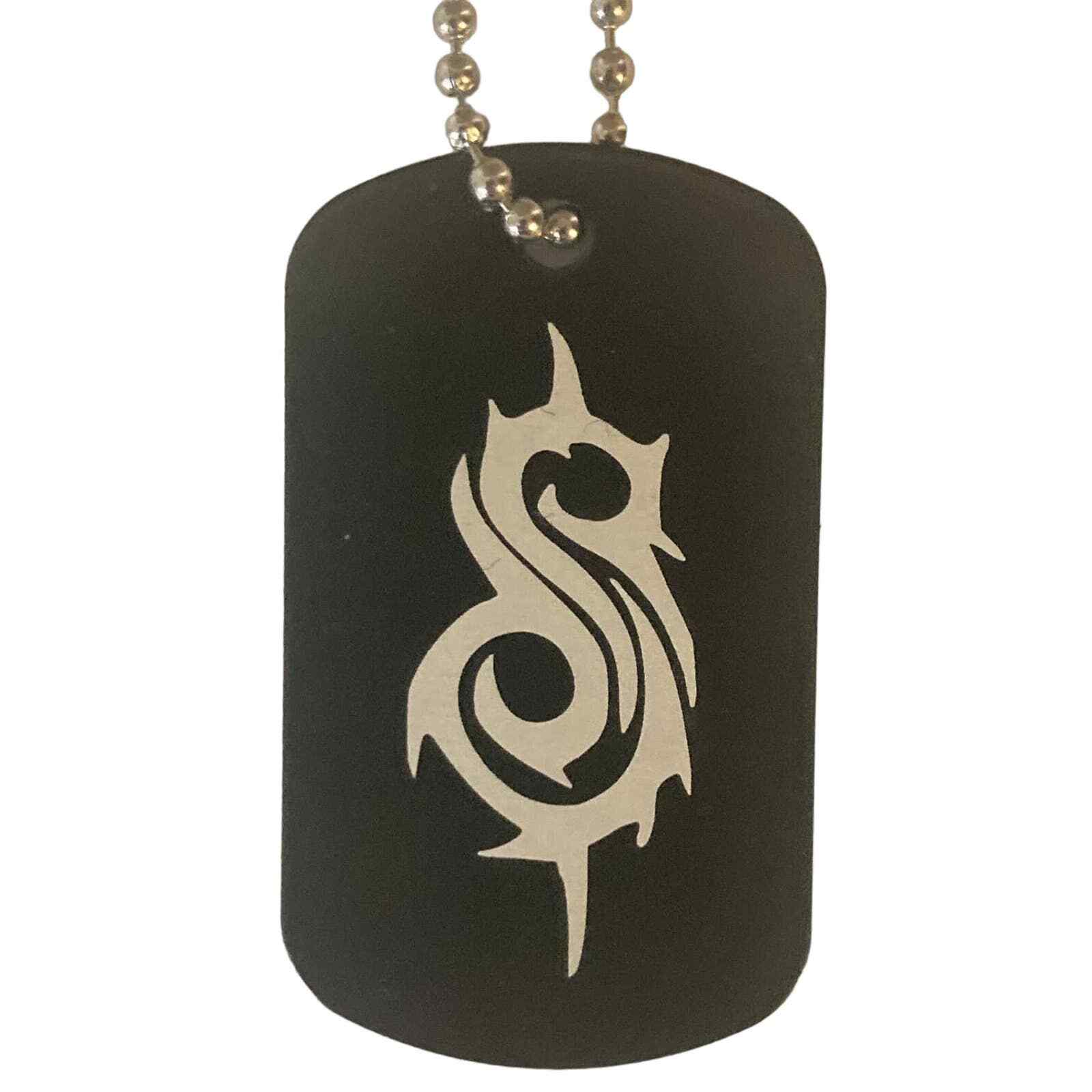 Slipknot Band Engraved Aluminum Dog Tag with Necklace
