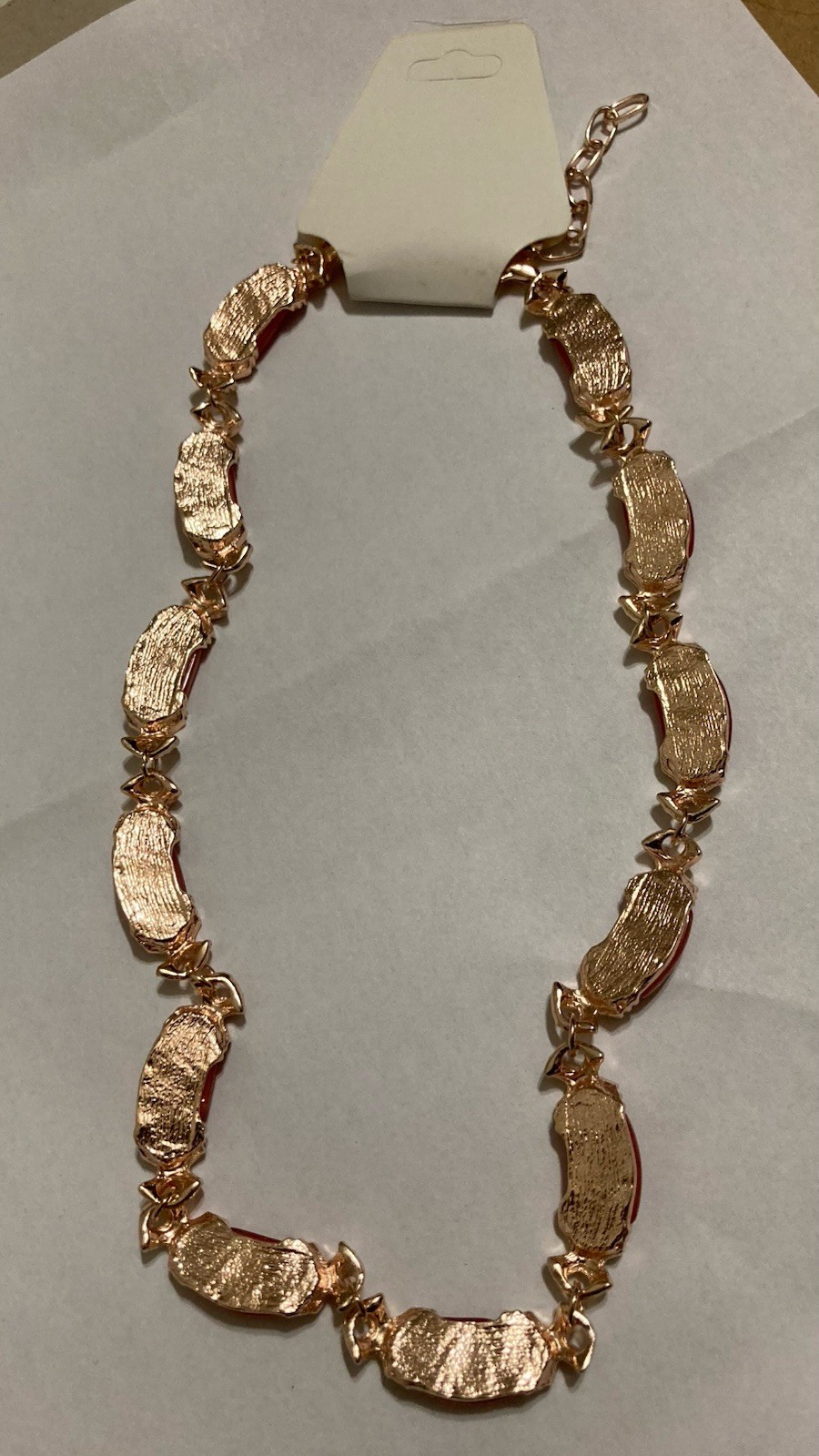 Cherry Quartz Molto Kiss Necklace in Rose Gold Tone 18-20 Inches Adjustable