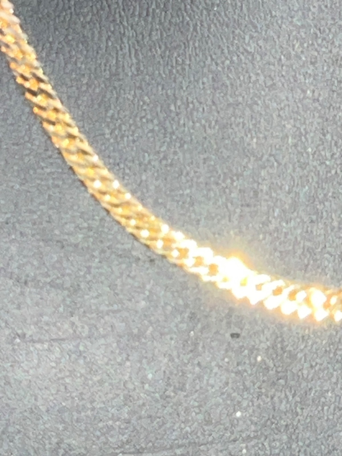 Gold-plated Herringbone/Flat Chain Necklace w/ Toggle Closure