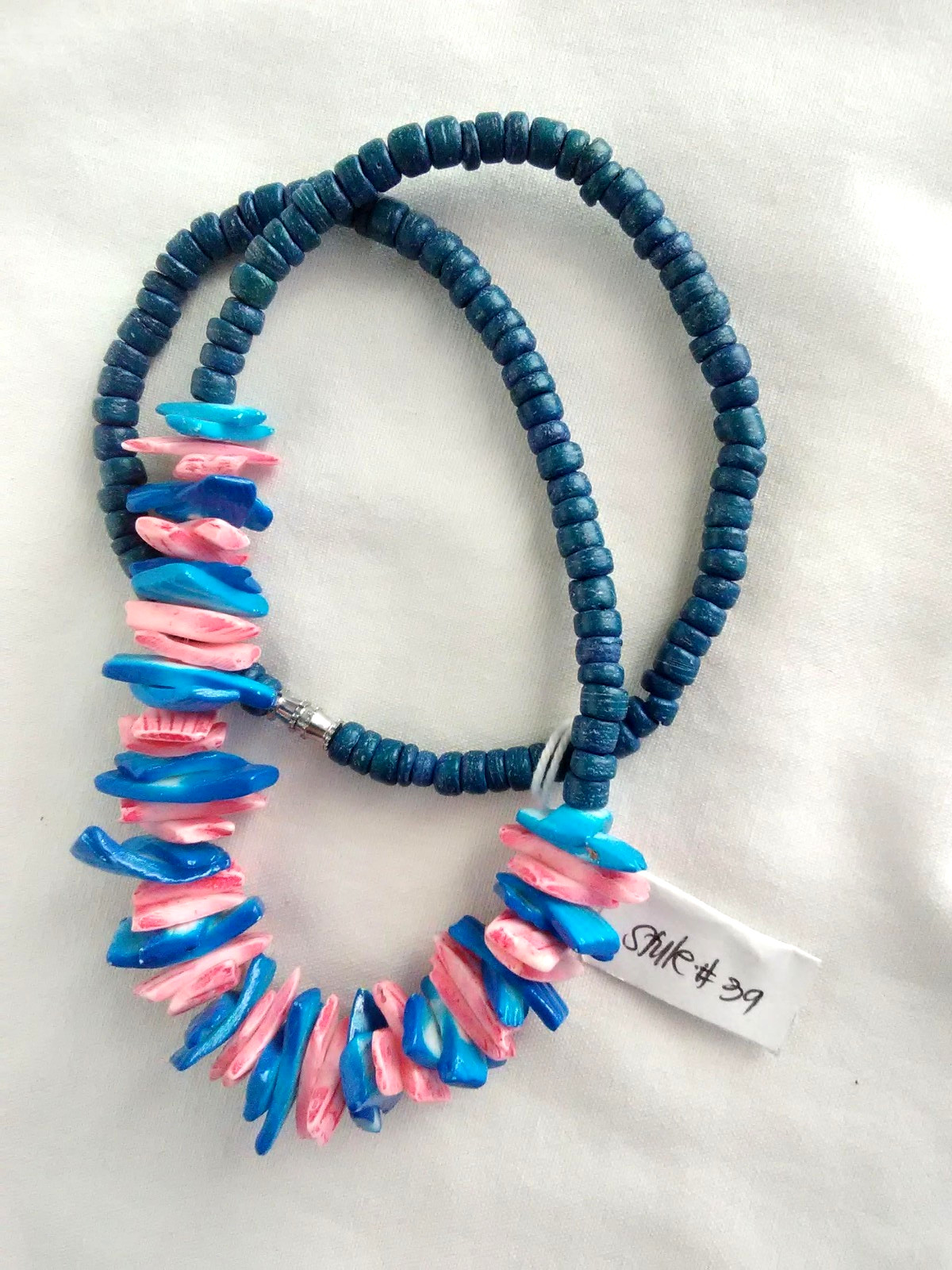 Puka shell Surfer Boho Necklace Ethnic Tribal 17.5″ Gift US Seller New