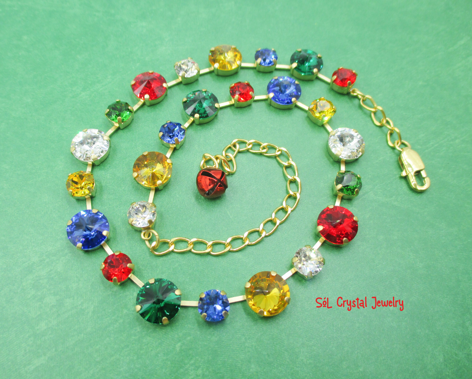Christmas Tree Lights Holiday Necklace, Christmas Necklace, Not Sakika-Better!