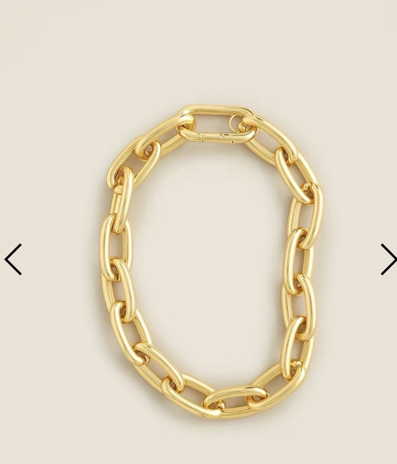 JCrew Metallic chainlink necklace NWOT