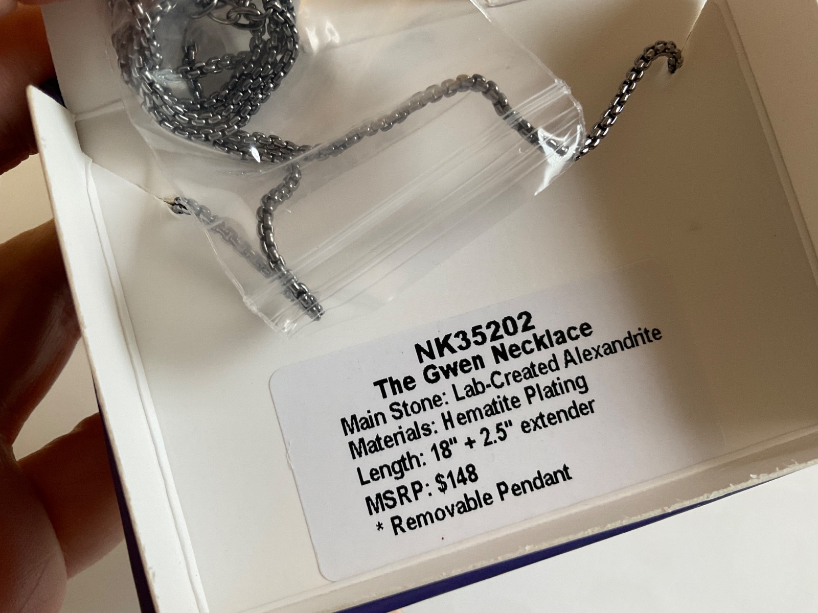 Bomb Party June 2026 Heart “The Gwen Necklace” Alexandrite On Hematite