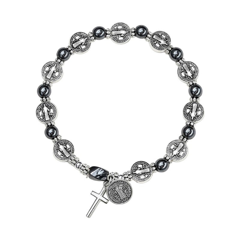 Simple Christian Crosses Bracelet Fashion Accessory Prayer Beads Unisex Adults