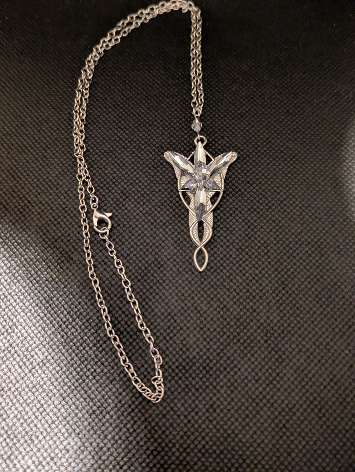 Arwen Evenstar Silver Necklace Lord of The Rings Aragorn Elven Design Pendant UK