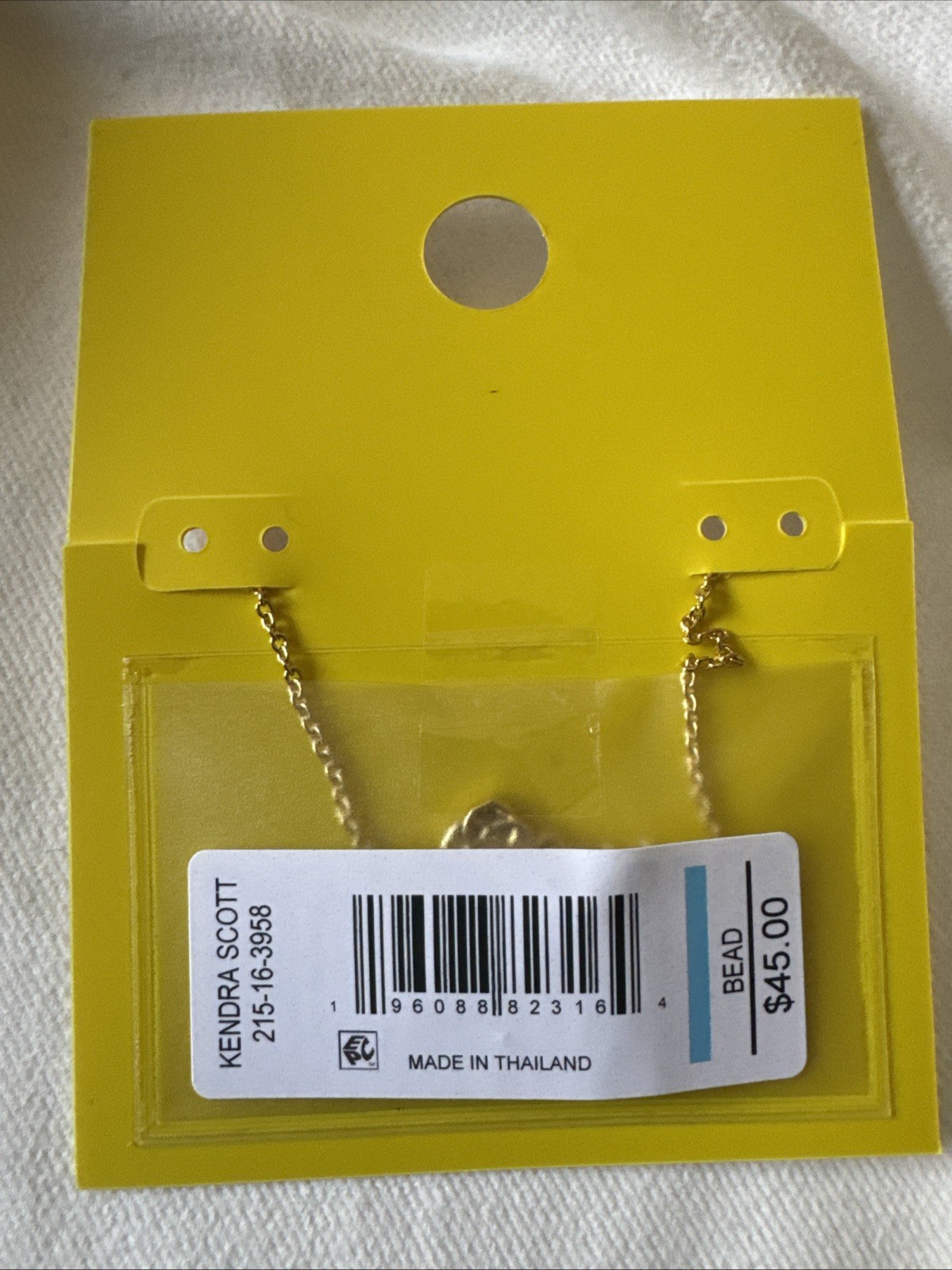Kendra Scott Marie Beaded Pendant Necklace – Gold/Mauve Quartzite One Size