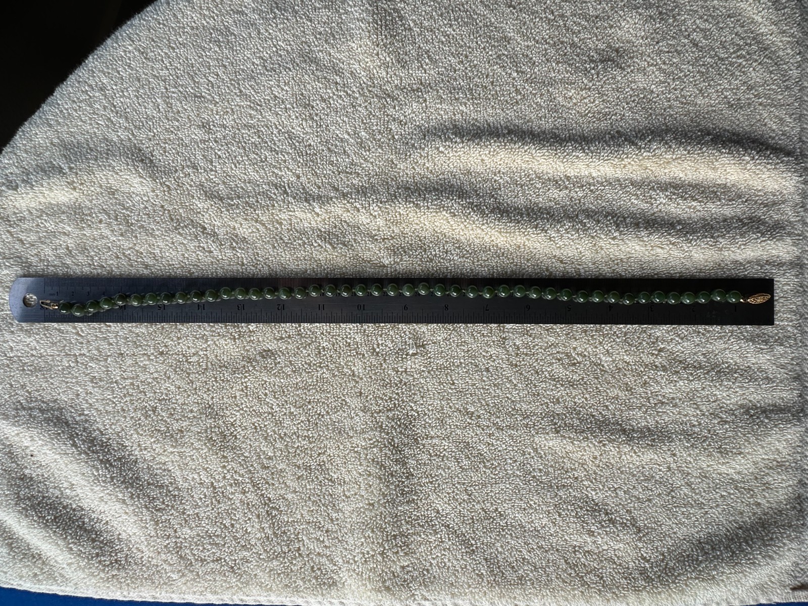 8mm Round Genuine Natural Green Jade Stone Women’s Necklace Jewelry Choker 18″