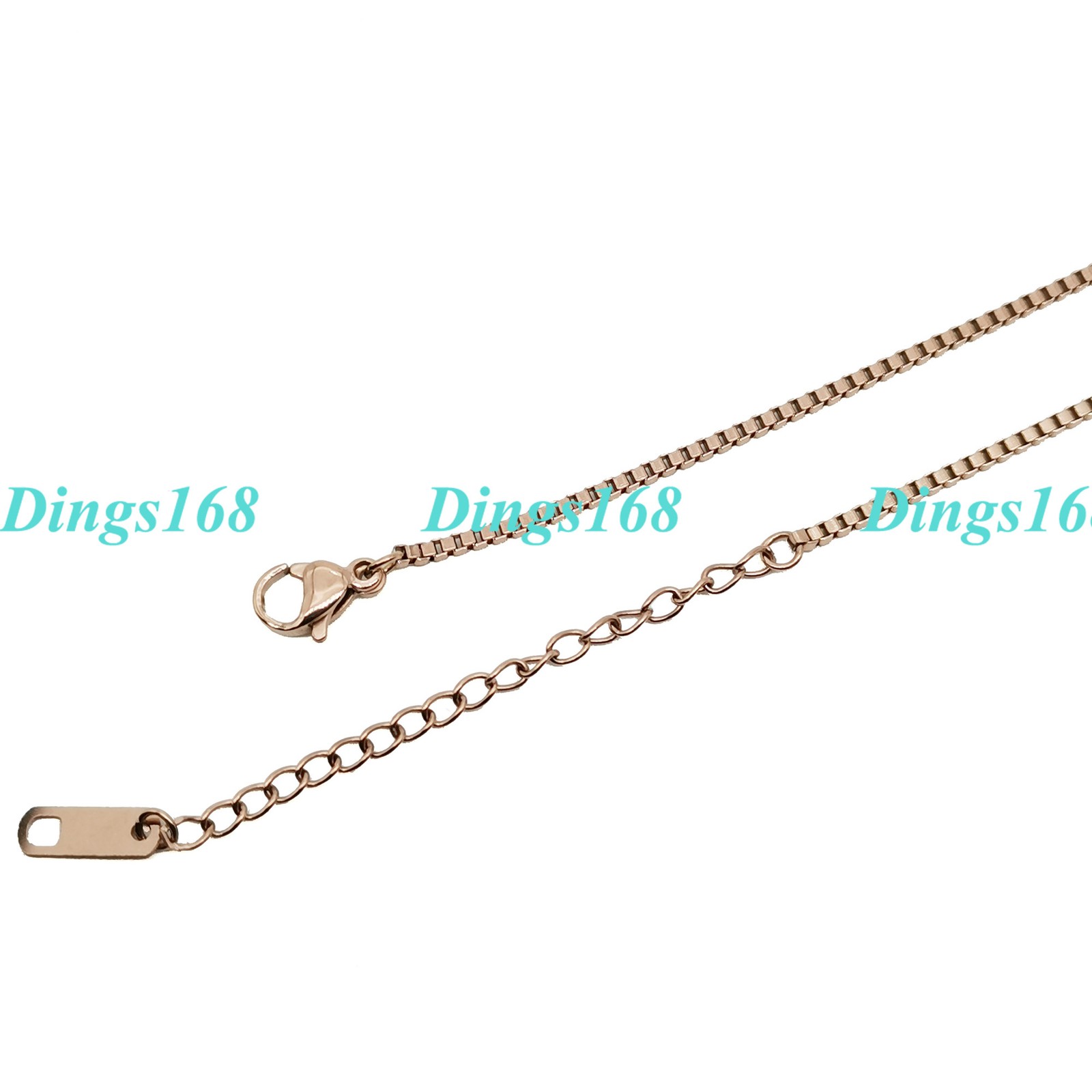 Real 18K Gold Filled Tarnish-Resist 1.5mm Italian Box Chain Necklace 16″18″ R048