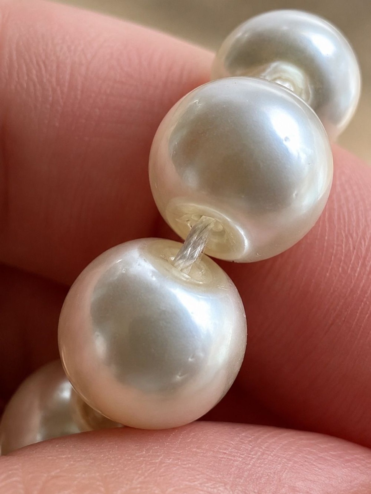 8mm Genuine Freshwater Pearl Necklace 17-20” Natural Pearls 925 Sterling Silver