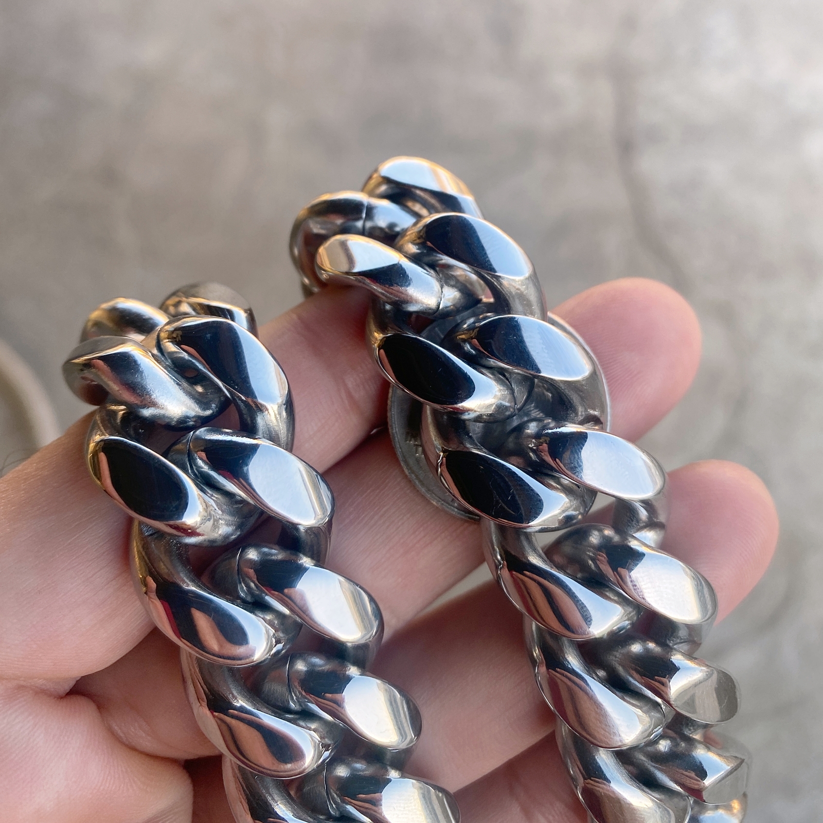 Mens 316L Stainless Steel Cuban Link Chain Heavy Hip Hop Necklace 20″ 20MM Thick