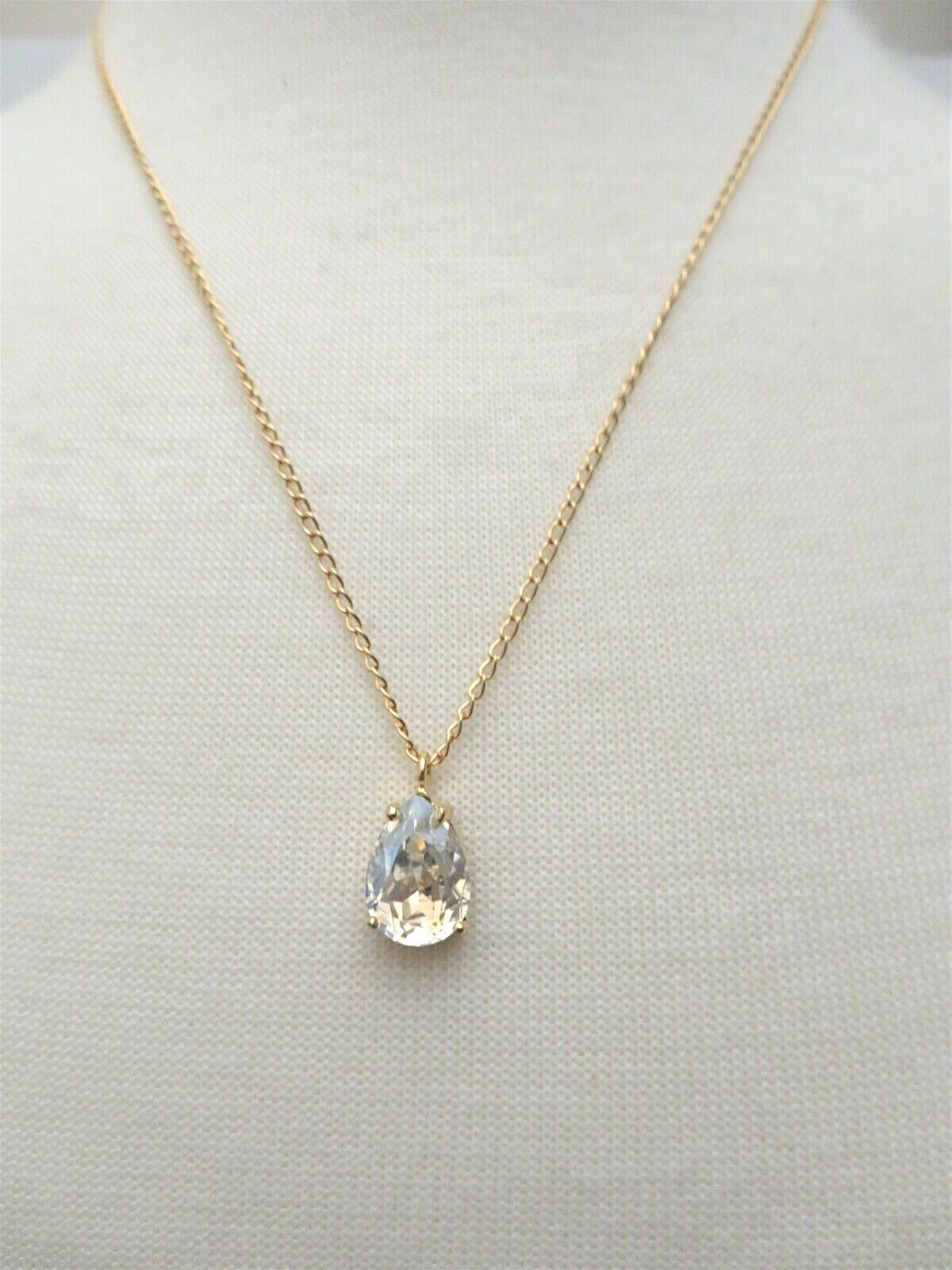 NEW KIRKSFOLLY PETITE TEARDROP NECKLACE 17-20″