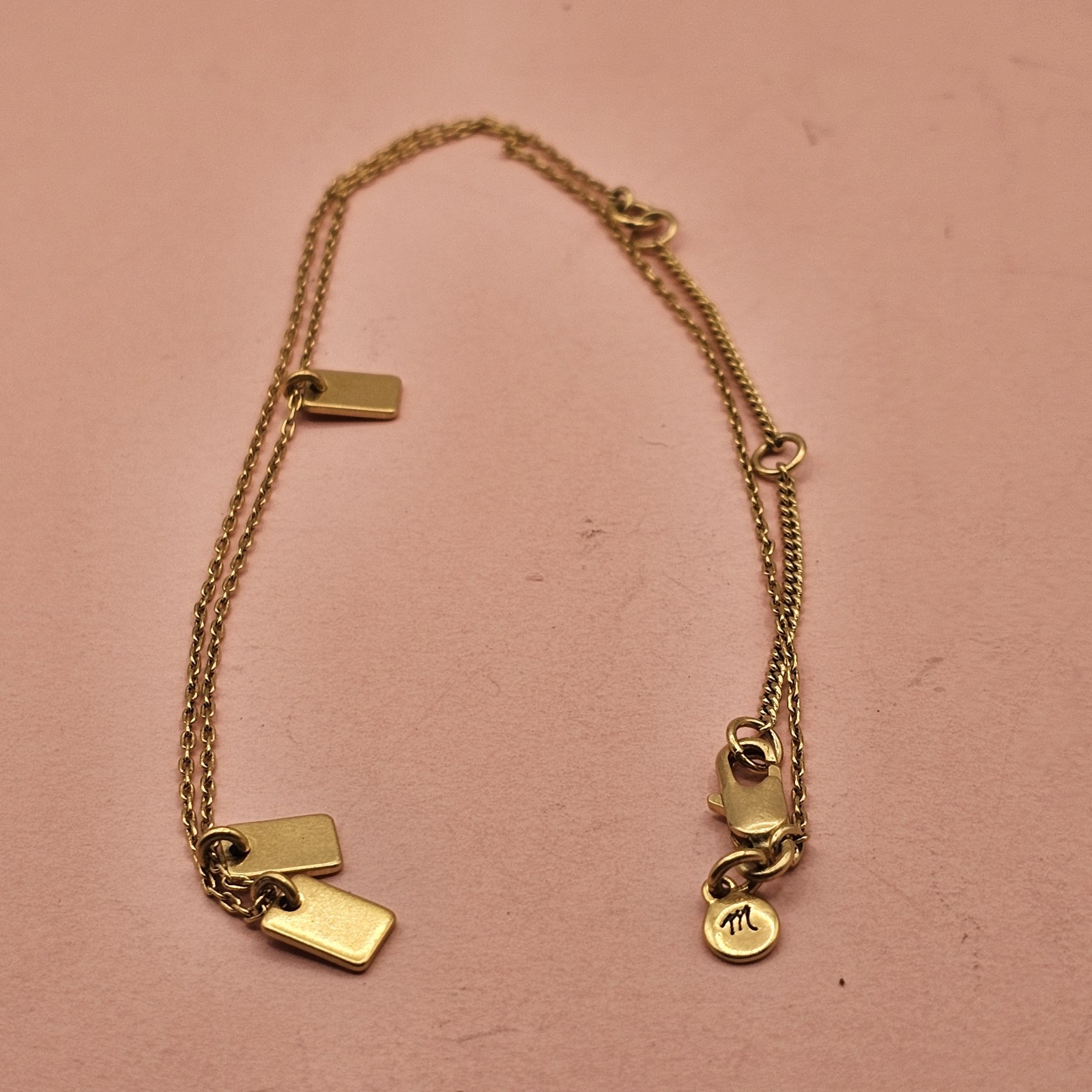Goldtone Designer Necklace Lot 2 Madewell 1 Long Loft Rhinestone