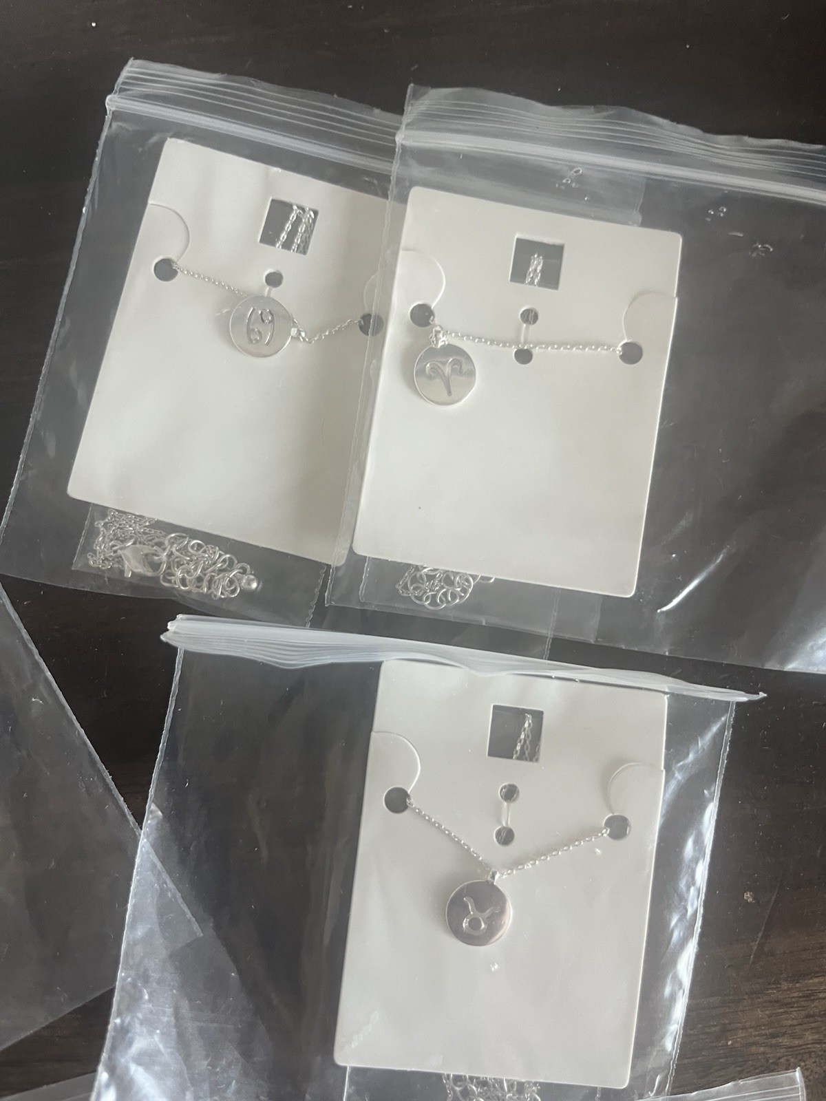 Lot Of Eight Astronomical Signs Necklaces