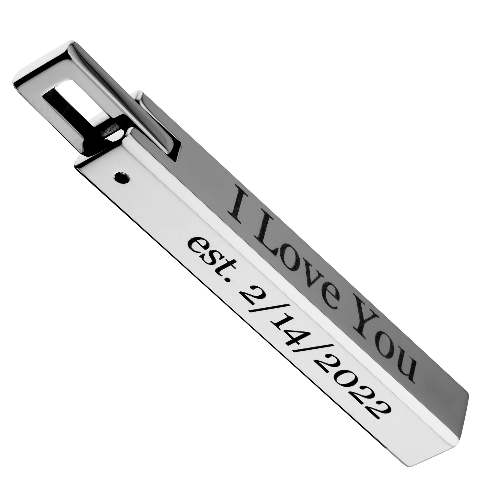 Tungsten Carbide Bar Pendant Stainless Steel Cuban Chain 16″ to 26″ Length