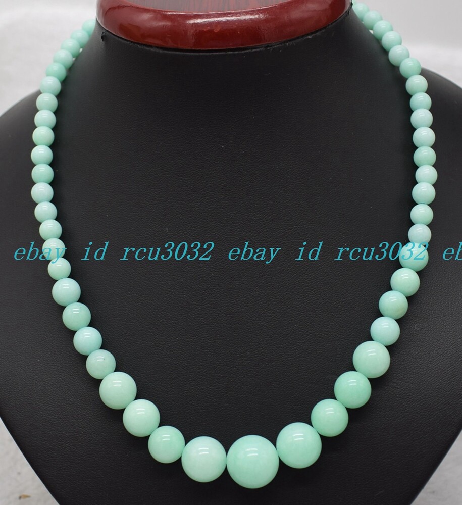6-14mm Multicolor Natural Gemstone Round Beads Jewelry Necklace 18 Inches