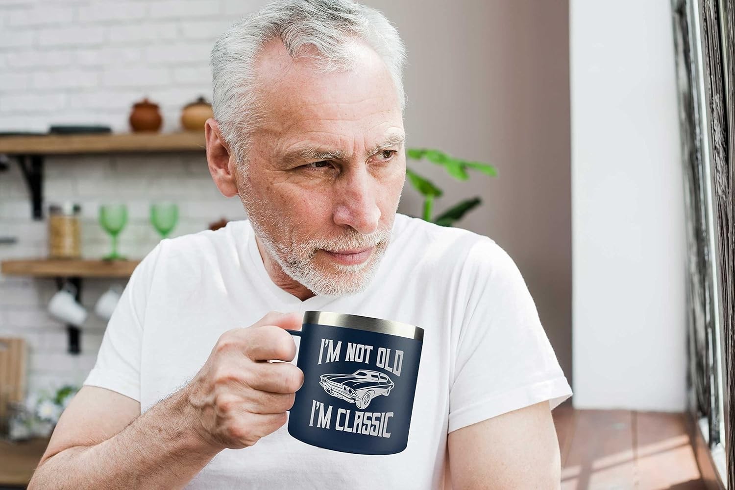 14oz Navy Insulated Mug for Dad – Memorable Gifts for Father’s Day and Christmas