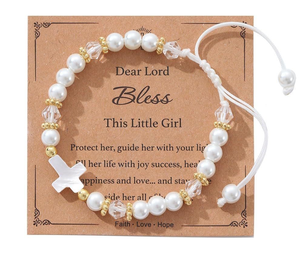 Adjustable braided bracelet with engraved stainless steel heart pendant birthday