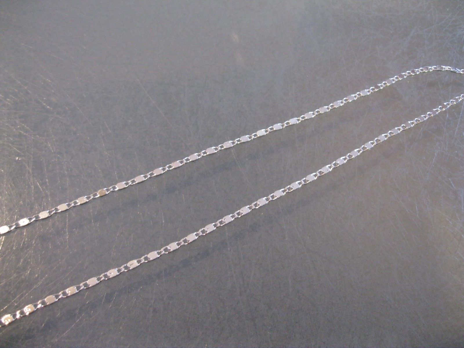 2MM 925 Sterling Silver Fancy Flat Chain Necklace 26″