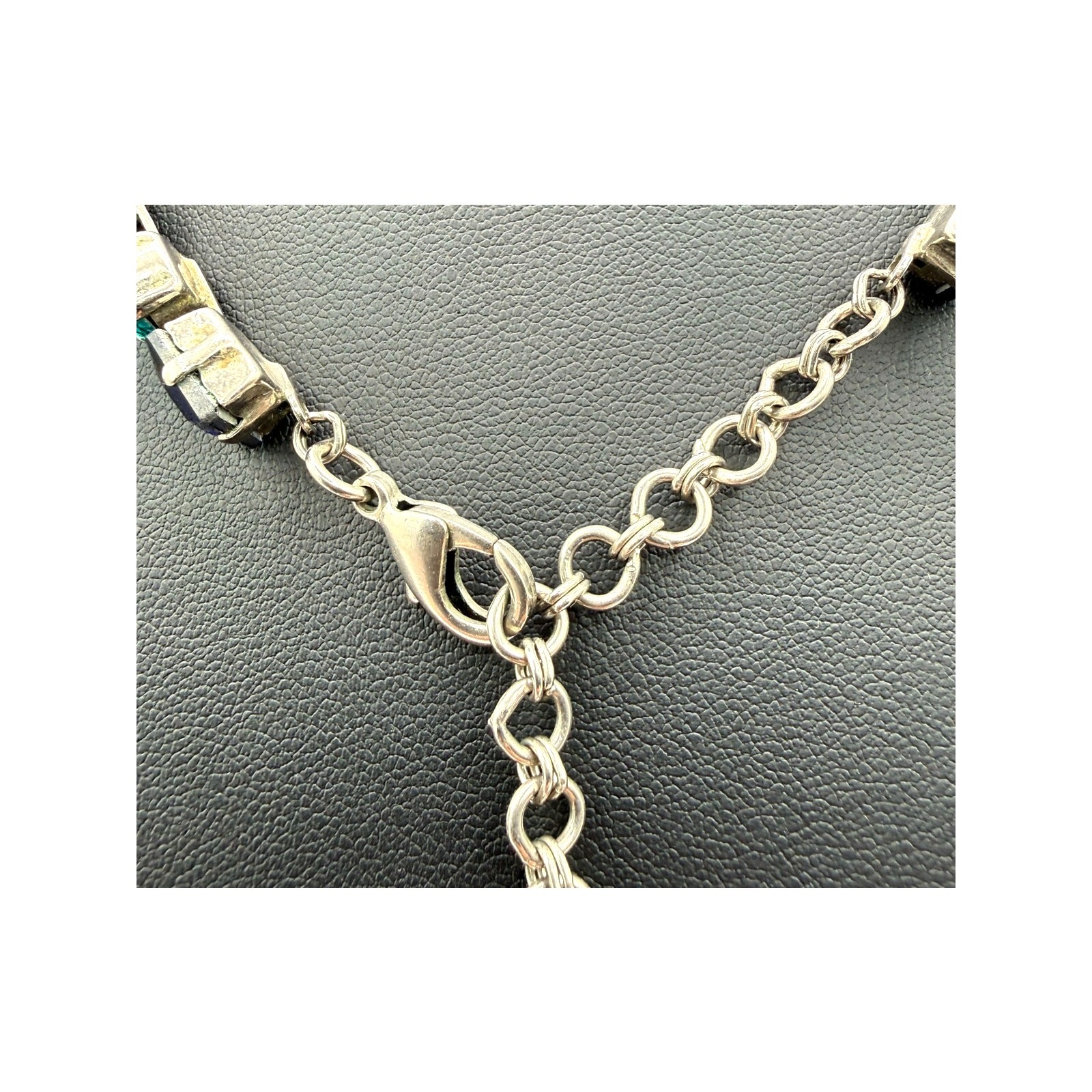 Sorrelli Ultramarine Classic Tee Tennis Necklace W/Swarovski Crystals