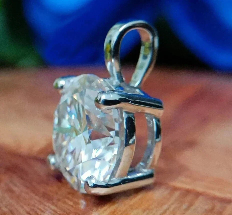 Luxury 3.00Ct White Diamond Pendant With Certificate, Great Shine, Shipping FREE
