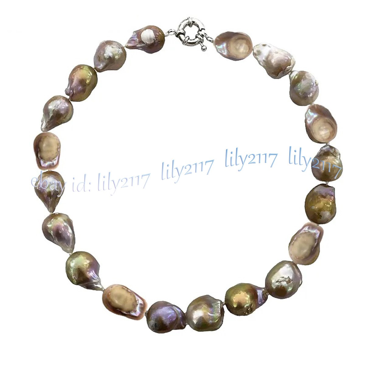 Huge 15-25mm Natural South Sea Multicolor Keshi Baroque Pearl Necklace 14-36inch