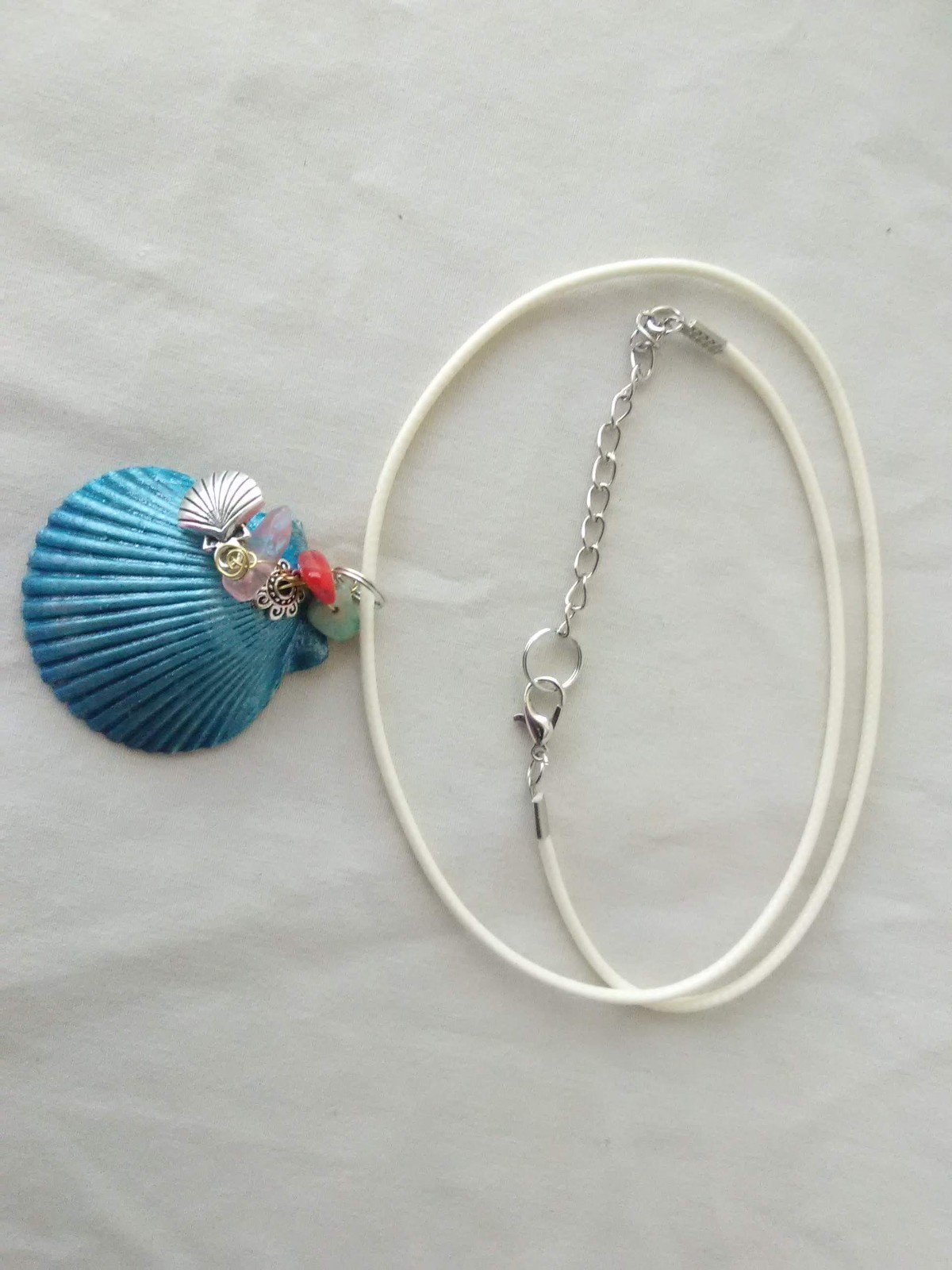 Boho Chic Real Seashell Pendant Necklace 20″ Women’s Jewelry US Seller Gift