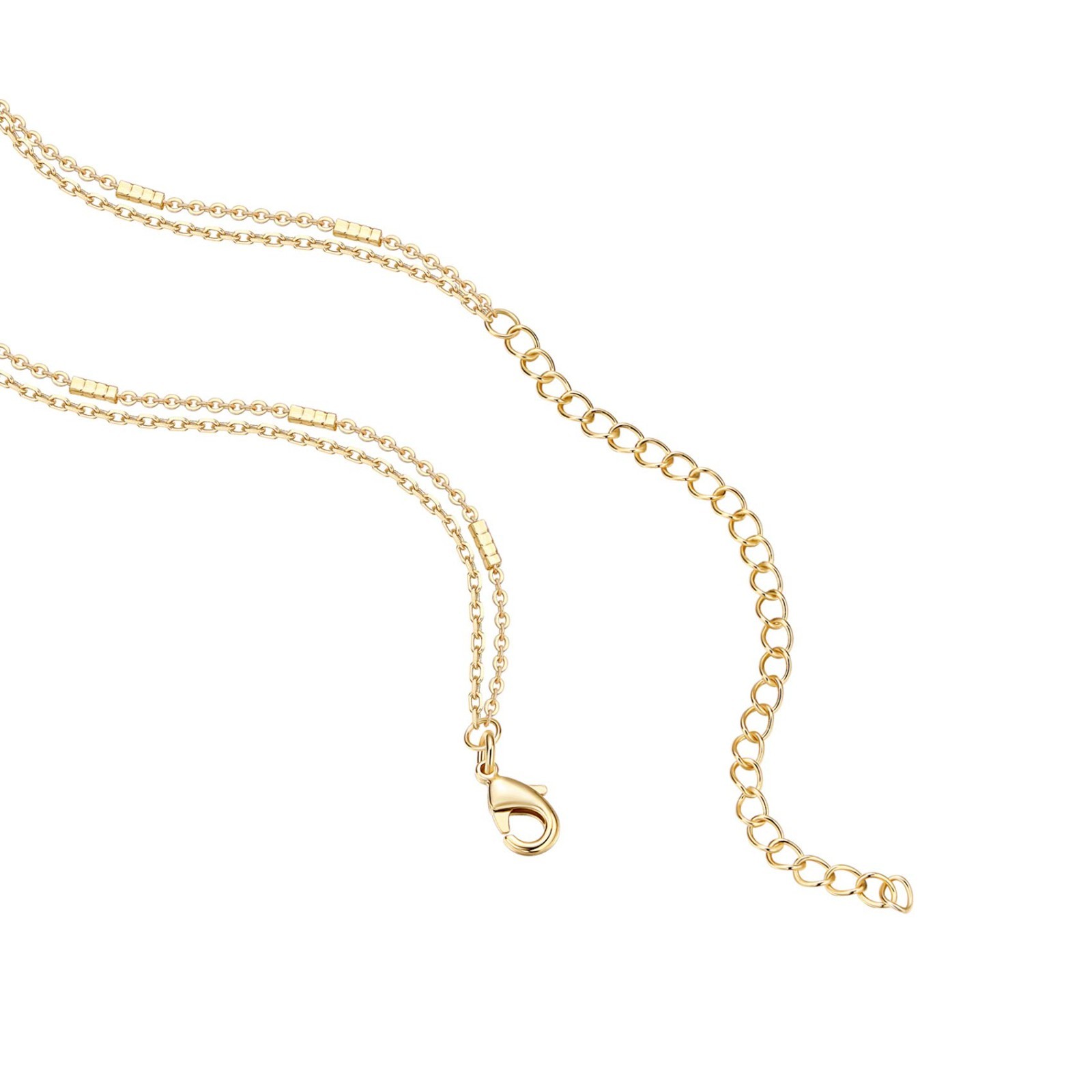 14K Gold Plated Layering Necklaces for Women | Minimalist Pendant Jewelry, Bar,