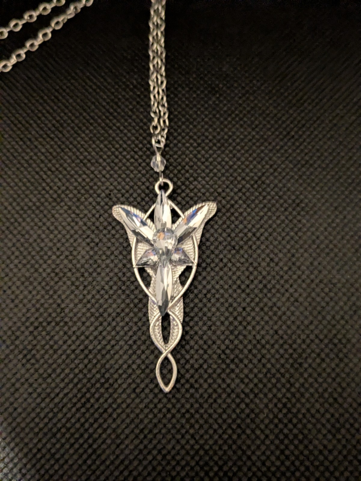 Arwen Evenstar Silver Necklace Lord of The Rings Aragorn Elven Design Pendant UK