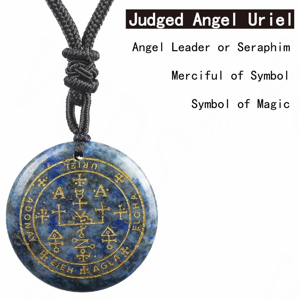 Solomon Seven Archangel Michael Gem Lapis Lazuli Gabriel Health Amulet Talisman