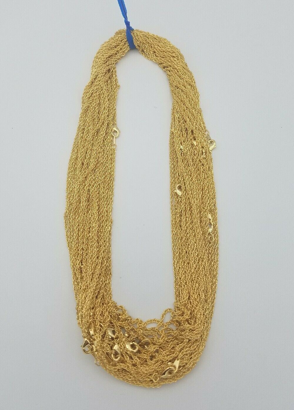 WHOLESALE LOT OF 5 PIECES OF 14 KT GOLD PLATED 20″ ROPE NECKLACES