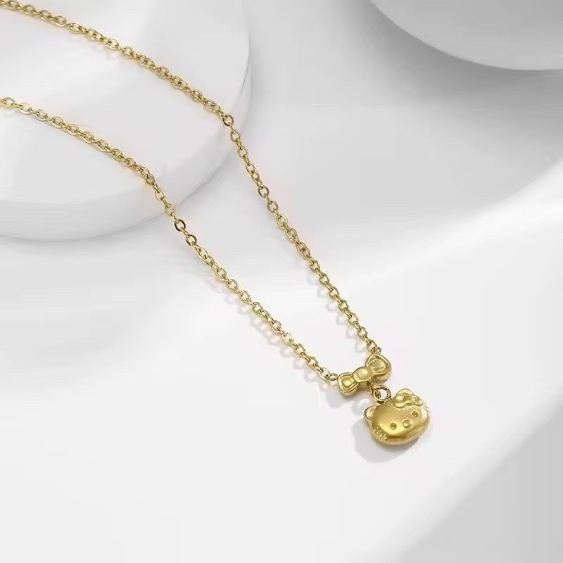 Gold Tone Yellow Gold Plated Cable Chain Necklace Heart Charm Pendant Love