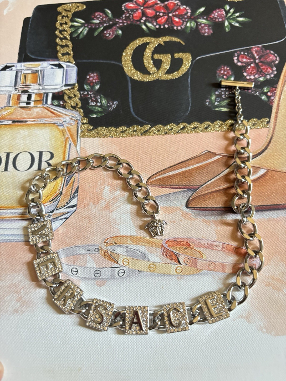 Fashion Monogram Chain Necklace