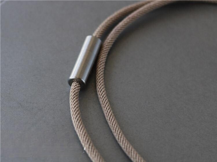 Titanium Paracord Necklace Rope Cord Chain Anti Allergy DIY 23.6 in/60cm Length