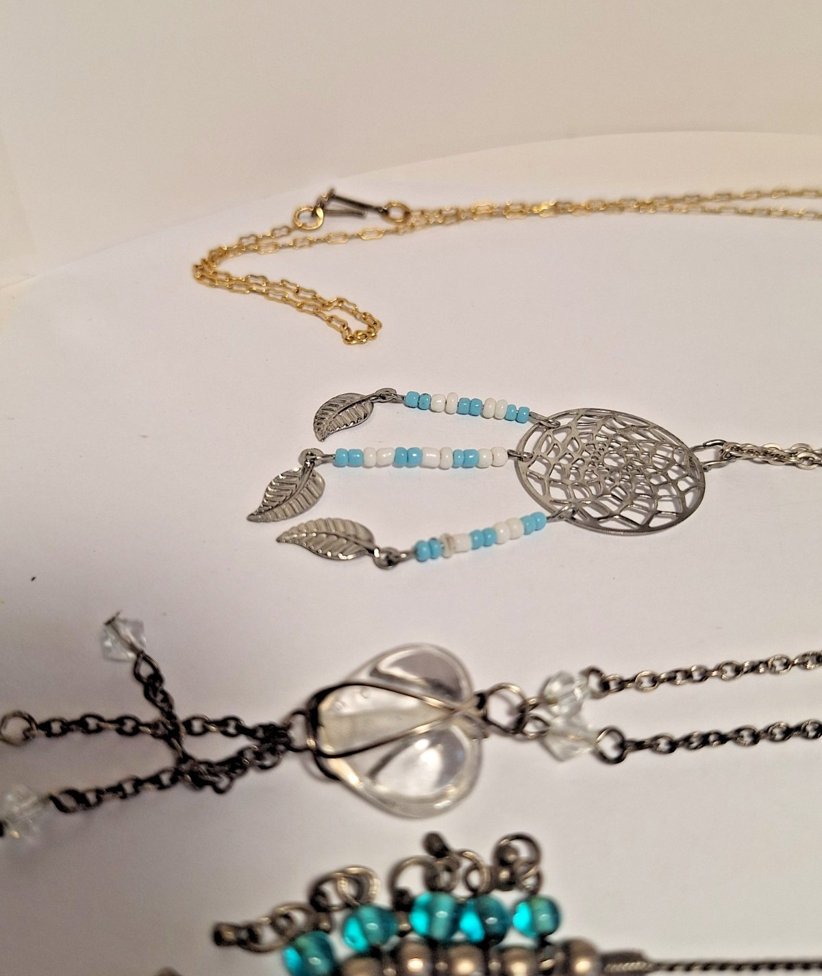 Lot of 5 Unbranded Wearable Fashion Jewelry Necklaces
